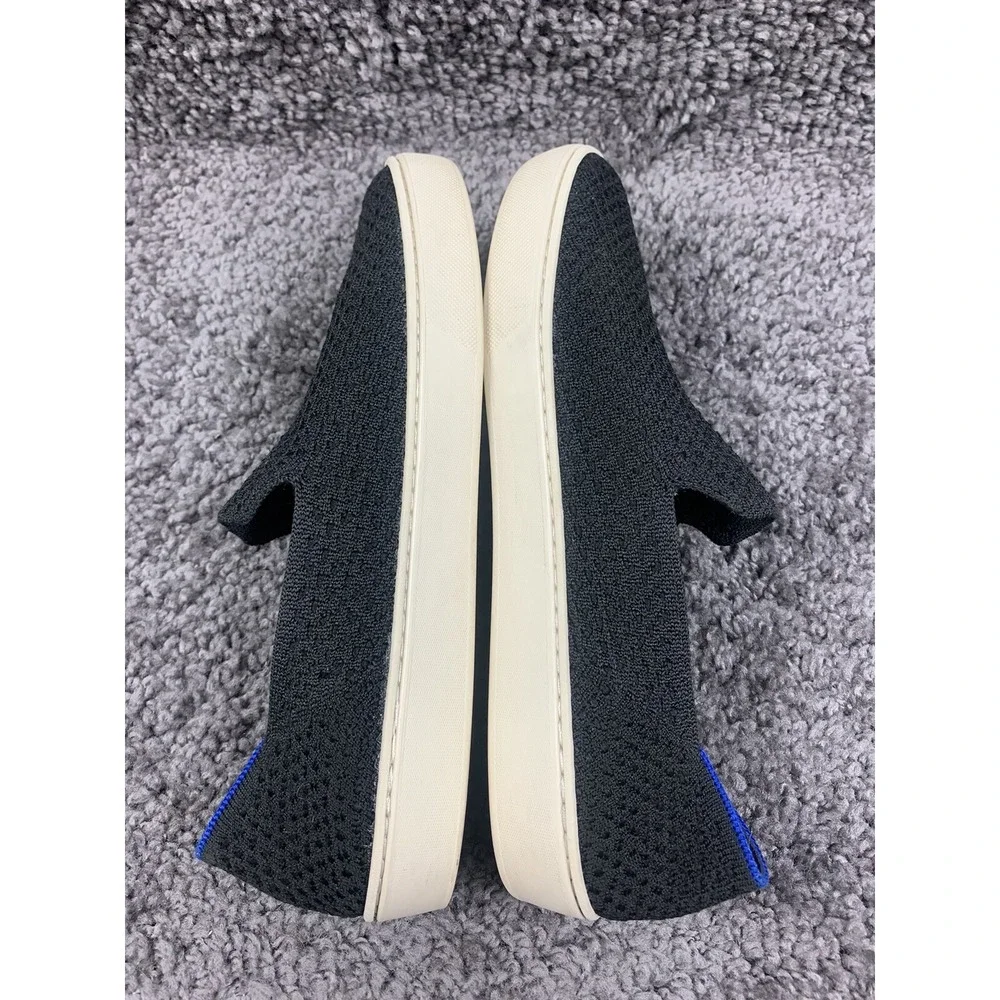 Rothy's Slip On Sneaker Black Solid Textile Shoe Women's US 10.5
